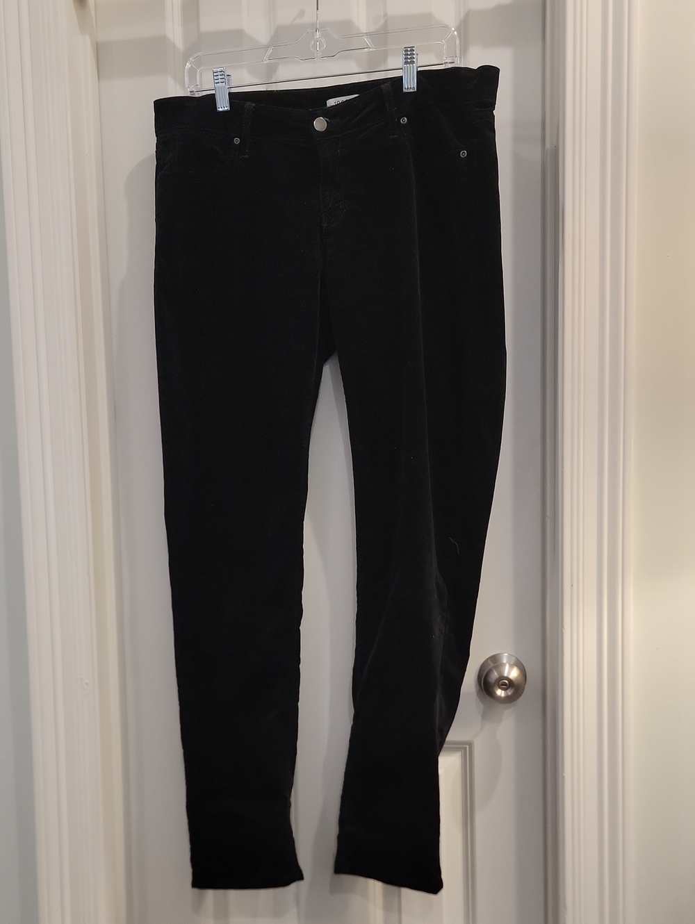 GAP Black Velvet Skinny High-Rise Pants